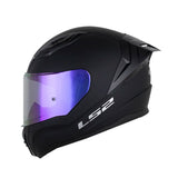 CASCO INTEGRAL LS2 FF810 PLANO NEGRO IRIDIUM MORADO