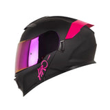 CASCO ABATIBLE HRO 3440 DV PLANO NEGRO+FUCSIA
