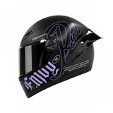 CASCO INTEGRAL ICH 501 CAPTION NEGRO+MORADO