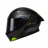 CASCO ABATIBLE ICH 3120 PICO NEGRO+GRIS+VERDE
